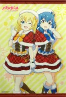 Kanon & Shiho Drawing B2 Tapestry "Blu-ray/DVD Battle Girl High School" Gamers Purchase benefits