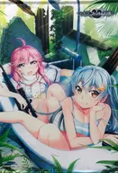 Toka & Murasaki's original B2 Tapestry "PCsoft Grizaia Phantom Trigger Volume 4 Special Edition" Sofmap reservation privilege