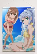 Index & Mikoto Misaka (swimsuit / vertical design) B2 Tapestry "A Certain Magical Index III"