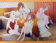 [Single Item] Set B2 Tapestry 「 High School Fleet - Yokosuka Women's Ocean School Simulation Shop - × THE Character SHOP Goods Set 」