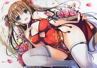 早咲 Koharu B2 Tapestry "早咲 Koharu illustration by Shunsaku Tomose 1/6 PVC coated finished product" Amiami limited privilege