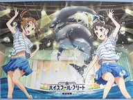 Misaki Akeno & Shiretoko Bell B2 Tapestry Keikyu Aburatsubo Marine Park ver. "High School Fleet Yokosuka Girls' Marine School Simulation Store in Keikyu Aburatsubo Marine Park"