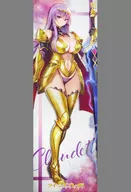 Claudette Nearly life-size tapestry "Queen's Blade 15 th Anniversary Exhibition"