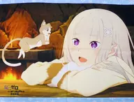 [単品] エミリア＆パック アニメ描き下ろしイラスト使用B2Wスエードタペストリー 「Blu-ray Re：ゼロから始める異世界生活 氷結の絆 とらのあな限定版」 同梱特典