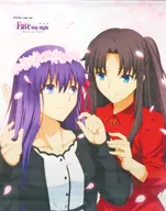 Sakura Matou & Rin Tosaka BD Release Commemorative Illustration "Sakura to Rin" A3 Tapestry "Fate/stay night [Heaven's Feel] III. spring song×ufotable Cafe Blu-ray Disc Release Commemorative Collaboration Cafe"