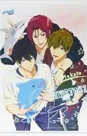 Nanase Haruka & Tachibana Makoto & Matsuoka Rin B3 Tapestry 「 Blu-ray/DVD Theater Free! -Road to the World - Yume 」 Sofmap Animega Purchase benefits