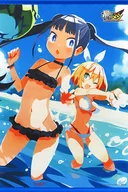 Sofmap Purchase benefits, "PS4/Switch Soft Nikubi no Adventure Messi", un tapiz B2 dibujado por un aventurero (traje de baño)