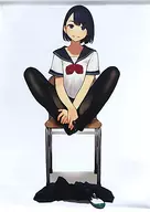B.よむイラスト(あぐら) B2タペストリー 「くろタイツEXTRA タペストリーコレクション」