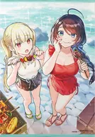 Tantan Illustration A3 Tapestry "黒鵜 Sisters' Different World Camp Rice Roast Dragon x Hungry Reincarnation Sisters (1)" Toranoana Premium Bonus