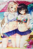 [A la Carte] Illustrated B2 Tapestry "PS4/Switch Soft Aixis 3 Cute, Full Production Limited Edition" by Ikenaga Avrola & Maniwa Karashi, bonus included in the package