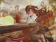 Anya メルフィッサ A Day at the Cafe - 2nd anniversary commemorative Tapestry "Virtual YouTuber ホロライブインドネ Shea Anya メルフィッサ activity 2nd anniversary"