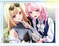 [A la Carte] Sakura 咲菜子 & Koikawa Miyu's original A3 Tapestry "Light Novel JK idol seems to be interested in me as a person with time. Volume 2 Gamers limited edition" included bonus