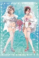 B2 Tapestry "Chikusa Minori" drawn by Shino a rice-planting girl & Shirayuki Koi (Wedding Swimwear ver.)