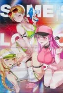 Suzu Konno & Adella Prohaska & Moriya 恵菜 original B2 tapeçaria "Switch Soft SOME SOME Convenience First Limited Edition" Sofmap Purchase Privilege