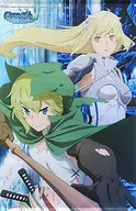 リュー・リオン＆アイズ・ヴァレンシュタイン アニメイラスト描き下ろしB2タペストリー 「Blu-ray ダンジョンに出会いを求めるのは間違っているだろうかIV Vol.1＆2」 アニメイト連動購入特典