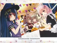 羽奏 Kohaku & Kogetsu Uruu & ChaeTemari & Izumidani Koumi B2 Tapestry "Virtual YouTuber transformed into a different world and became a V."
