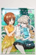 西住みほ＆島田愛里寿(お茶会) 描き下ろし B2タペストリー 「ガールズ＆パンツァー 最終章」