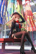 ラピ：レッドフード B2タペストリー 「勝利の女神：NIKKE 一周年記念エリア防衛戦POPUPイベント」 仙台限定