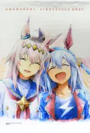 オグリキャップ＆タマモクロス(正面/バストアップ) A2描きおろしタペストリー 「一番くじ アニメ ウマ娘 シンデレラグレイ 灰の怪物vs白い稲妻」 F賞