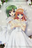 芙蓉楓＆時雨亜沙 15th B2サイズWスエードタペストリー「SHUFFLE!」 C95グッズ