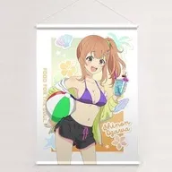 小川しのん(水着) 描き下ろし B2タペストリー Wスエード 「日々は過ぎれど飯うまし」
