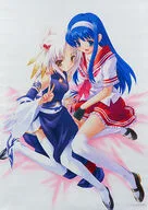 京堂扇奈＆天楼久那妓(座り) B2Wスエードタペストリー 「メロブオンラインくじ 大番長オンラインくじ」 C賞