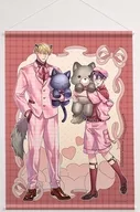 狼谷＆人見(ぬいぐるみ) 描き下ろしB2タペストリー 「噛み砕いて愛をおしえて」
