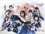 集合(B柄) WスエードB2タペストリー 「うたわれるもの 二人の白皇 とらのあな×AQUAPLUS」