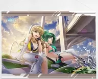 陽南杏里＆彩戸詩絵 B2タペストリー 「ドルフィンウェーブ」