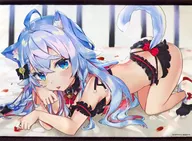 [単品] カグラナナ(クロネコナナver.) B2タペストリー 「バーチャルYouTuber カグラナナ ポップアップストア 辛党ch ゲーマーズ限定グッズセット」 同梱特典