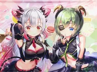 Big Tapestry drawn by Suo Patra & Sekishiro Miko "Virtual YouTuber 774 inc. Honey Strap PatMico in Wonderland"
