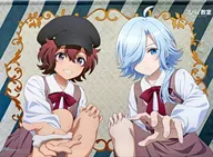 B2 Double Suede Tapestry "Spy Classroom Blu-ray/DVD-Box Technologies Vol. 3 & Vol. 4" Sofmap Animega Purchase benefits with Sara & Monica Animation Illustration