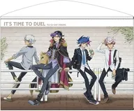 遊作＆了見＆尊＆Ai(人間態) B2タペストリー オフモードの決闘者Ver. 「遊☆戯☆王VRAINS」