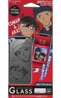 Conan & Akai iPhone11/XR-compatible tempered glass "CASE CLOSED"