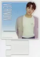 Vernon Acrylic Smartphone Stand SEVENTEEN Japan CARAT mobile "カラモバ" Member Limited Goods