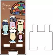 03. Mixed Juice Design (drawing) Acrylic Smartphone Stand "With Stationery"