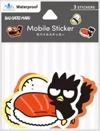 バッドばつ丸 モバイルステッカー3枚セット 「サンリオキャラクターズ」
