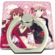 01.吉田優子＆千代田桃(チャイナver.) 描き下ろしイラスト スマキャラリング 「まちカドまぞく 2丁目」