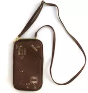 スヌーピー スマホショルダー 「PEANUTS(SNOOPY)」 SNOOPY タテでもヨコでも持てる! スマホショルダー BOOK BROWN 付録