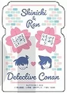 "CASE CLOSED Mobile Sticker Collection" by Shinichi KUDO and Ran MORI (name cards of flowers)
