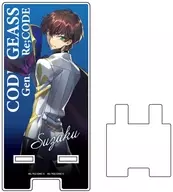 06. "CODE GEASS Genesic Re ; CODE", an acrylic smartphone stand with an official illustration of Suzaku, a cardinal.