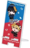 01. Shiina & Sasaki (China ver.) drawing illustration acrylic smartphone stand "Shiina senpai who is a bad guy and Sasaki who is a bad guy"