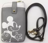 Mickey Mouse (Gray / White) モバポシェ (Mobile Pochette) [Disney] Limited to Disney Store