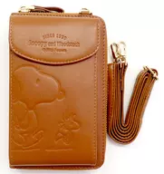 "PEANUTS (Snoopy)" smartphone shoulder with Snoopy wallet function