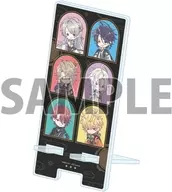 01. Frame division design (graphic art illustration) Acrylic smartphone stand "Foam no Euchronia"