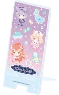 01. Official Mini Character design (official illustration) Acrylic smartphone stand "Virtual YouTuber Nyantaja!"
