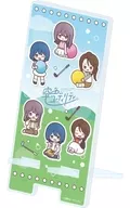 01. Collective design (POP Art illustration) Acrylic smartphone stand "Sky blue utility"
