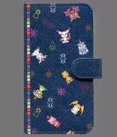 総柄(デジびっとcollection) 手帳型スマートフォンケース デニム Mサイズ 「デジモンアドベンチャー」