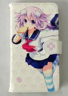 Neptunu Ver. Pocketbook type smartphone case (Android-compatible) "HYPERDIMENSION NEPTUNIA Haisukuru" Winter Compilation Heart Festival 2016 in 123 Shobo Store Goods