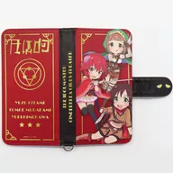 Kitami Yuzu citron & Murakami Tomoe & Himekawa Yuki pocketbook type smartphone cover "idol Master Cinderella Girls Theatre × Ani ON STATION Shingenki Cafe 2"